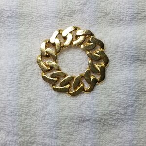 Brooch hand made gold plated new